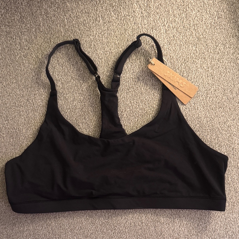 Skims Black Women's Lounge Bra Onyx Large